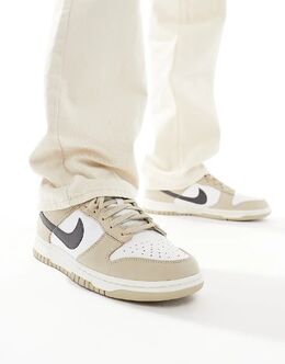 Nike: Кроссовки  Dunk Low цвета хаки