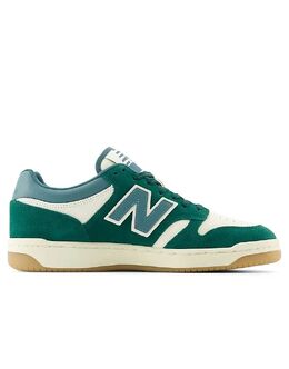 New Balance: Зелёные кроссовки  480