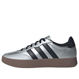 Adidas: Серебристые кроссовки 