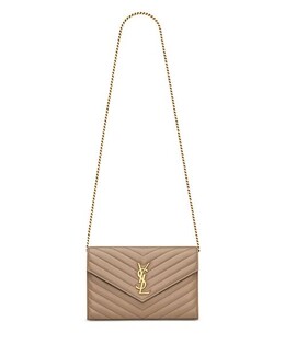 Saint Laurent: Бежевый кошелёк 