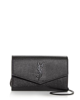 Saint Laurent: Чёрный кошелёк  Uptown