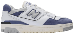 New Balance: Белые кроссовки  550