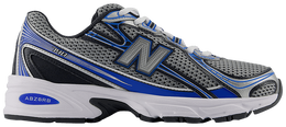 New Balance: Голубые кроссовки 