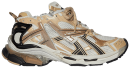 Balenciaga: Бежевые кроссовки  Runner