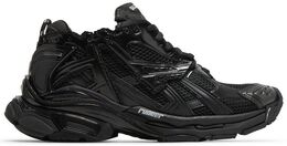 Balenciaga: Чёрные кроссовки  Runner