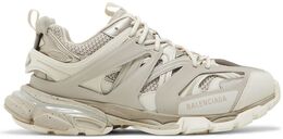 Balenciaga: Бежевые кроссовки  Track