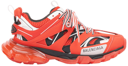 Balenciaga: Красные кроссовки  Track