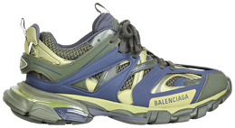 Balenciaga: Кроссовки  Track цвета хаки