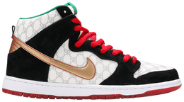 Nike: Чёрные кроссовки  Dunk High