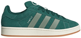 Adidas: Зелёные кроссовки  Campus
