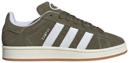 Adidas: Зелёные кроссовки  Campus