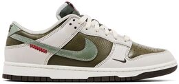 Nike: Зелёные кроссовки  Dunk Low