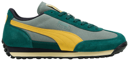 PUMA: Зелёные кроссовки  Rider