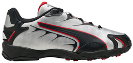 PUMA: Серебристые кроссовки 