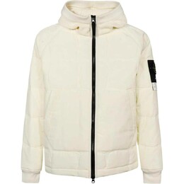 Stone Island: Белая куртка 