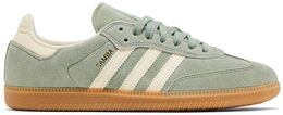 Adidas: Серебристые кроссовки  Samba