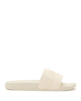 Allsaints: Белые шлёпанцы 