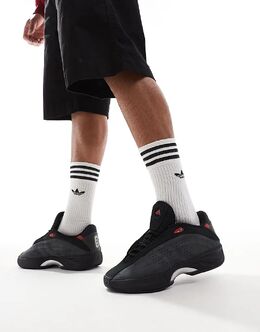 adidas Performance: Чёрные кроссовки 