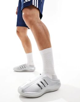adidas Performance: Серебристые кроссовки 