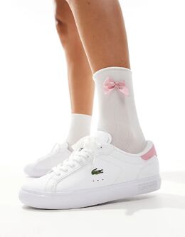 Lacoste: Светлые кроссовки  Powercourt