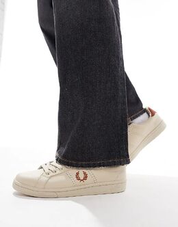 Fred Perry: Бежевые кроссовки  B721