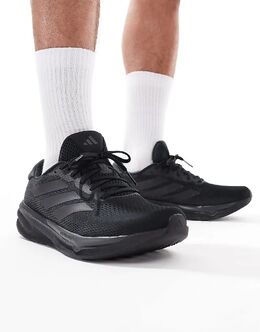 adidas Performance: Чёрные кроссовки 