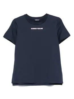 'S Max Mara: Голубая футболка 