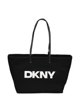 DKNY: Чёрная сумка-шоппер 