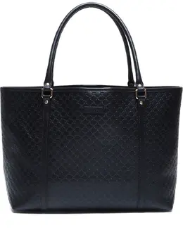 Gucci Pre-Owned: Чёрная сумка-шоппер 