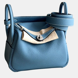 Hermes: Голубая сумка через плечо 