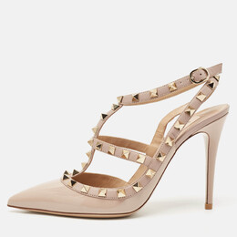 Valentino: Бежевые туфли  Rockstud