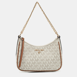 Michael Kors: Белая сумка  Jet Set