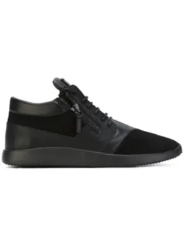 Giuseppe Zanotti Design: Чёрные кроссовки 