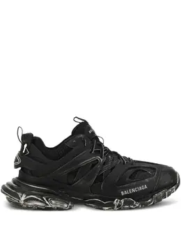 Balenciaga: Чёрные кроссовки  Track