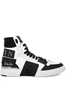Philipp Plein: Белые кроссовки 
