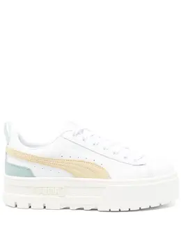 PUMA: Белые кроссовки  Mayze
