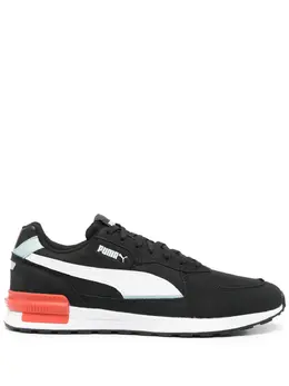 PUMA: Чёрные кроссовки 
