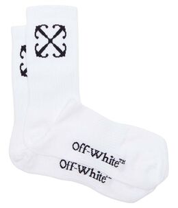 Off White: Белые носки 