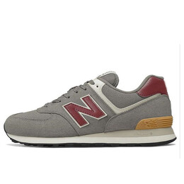 New Balance: Серые кроссовки  574