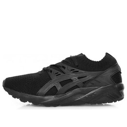 Asics: Чёрные кроссовки 
