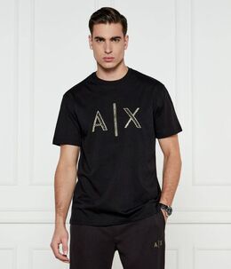Armani Exchange: Чёрная футболка 