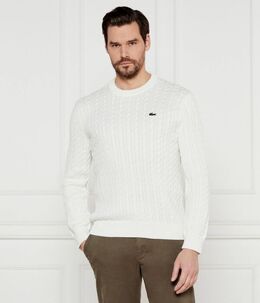 Lacoste: Белый свитер 