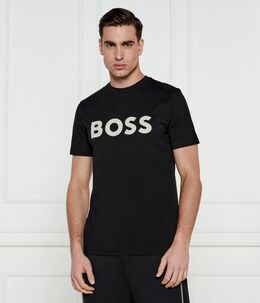 BOSS Orange: Чёрная футболка 