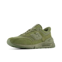 New Balance: Зелёные кроссовки 