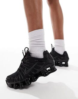 Nike: Чёрные кроссовки  Shox TL