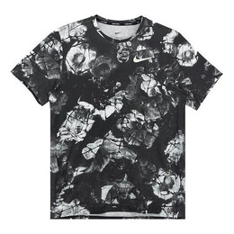 Nike: Чёрная футболка  Dri FIT