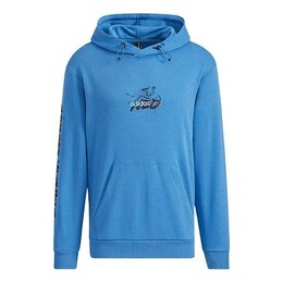 Adidas: Голубая толстовка 