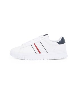 Tommy Hilfiger: Белые кроссовки 
