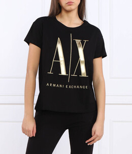 Armani Exchange: Чёрная футболка 
