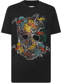 Philipp Plein: Чёрная футболка  Skull